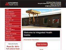 Tablet Screenshot of integratedhealthcentre.ca