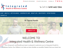 Tablet Screenshot of integratedhealthcentre.com